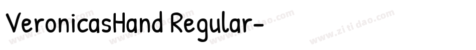 VeronicasHand Regular字体转换